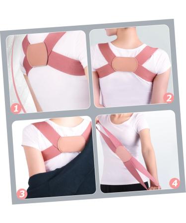 Adjustable Back Correction Belt & Posture Strap for Men & Women - Ergonomic Support Brace for Better Posture - Pink 22x14x2CM - Buy Online on GoSupps.com