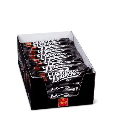 Frey Branches Classic Dark Chocolate Bars - Display of 50 Snacks Filled with Hazelnut Cream - Swiss Made - Pack of 50 Sticks of 27g each, Individually Wrapped - UT Certified