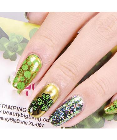 Sevac Nail Decoration: St. Patrick's Day Nail Stamping Template & Manicure Tool Set | DIY Nail Art Plates for Festive Designs - Buy Online on GoSupps.com