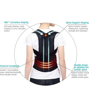 Posture Corrector for Men and Women Spine Back Support Back Brace Support Belt Pain Relief for Neck Back Shoulders Adjustable Breathable Waist Straps (Size : XXXXL) (X) - Buy Online on GoSupps.com