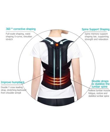 Adjustable Back Posture Corrector For Women & Men With Spine Back Support Full Back Brace Support For Hunchback Correction From Neck Shoulders Corrector (Size : S) - Buy Online on GoSupps.com