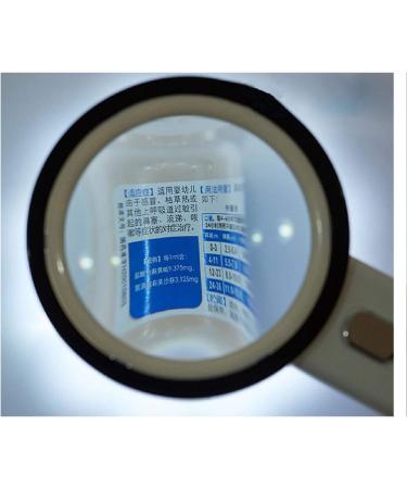 Magnifying Glass 30 high with LED Lights 100MM Handheld Optical HD 20 Children Students with The Elderly Reading Identification Repair Elderly Magnifying Glass 5 Times HD Expansion Mirror Good Times - Buy Online on GoSupps.com