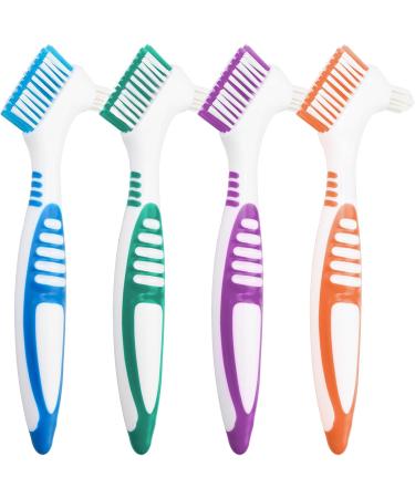 Ergonomic Toothbrush Set - 4 Pieces Denture & Braces Cleaning Brush Heads | Portable & Double Angle Design for Optimal Dental Care - Buy Online on GoSupps.com