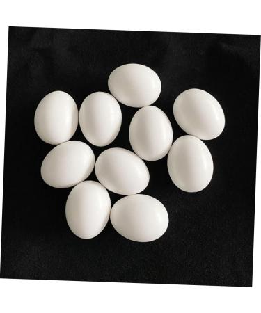 Housoutil 12pcs Bird Supply Festival Eggs Minieggs Portable Simulated Egg Xuan Feng Plastic White Parrot 1.9x1.6cm White - Buy Online on GoSupps.com