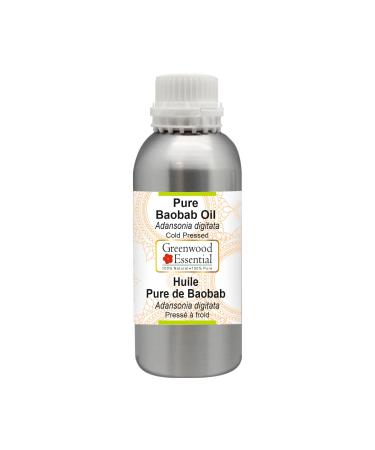 Greenwood Essential Pure Baobab Oil (Adansonia digitata) Pure Therapeutic Grade Cold Pressed 300ml (10.1 oz)