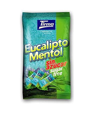 Tirma Sugar Free Eucalyptus Menthol Candy 150g | Sugar Free Hard Candies | Gluten Free | Vegan | Refreshing Treats | Mint Candies | Lactose Free | Individually Wrapped
