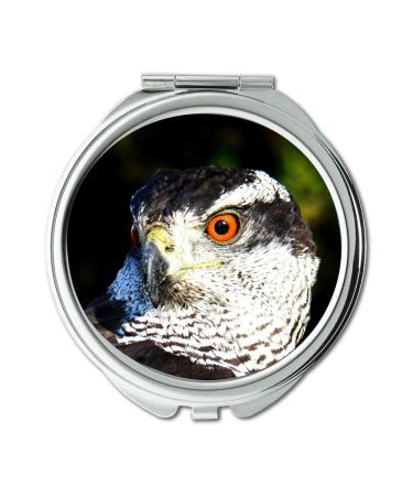 Mirror makeup mirror owl pellets Falconry Goshwak by Guillermo Gefaell pocket mirror portable mirror