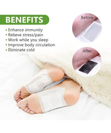 Natural Deep Cleansing Foot Plaster - 10 Pain Relief Pads for Better Sleep | Foot Care - Buy Online on GoSupps.com