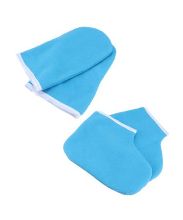 FOMIYES 2 Sets Paraffin Glove Wax Gloves Paraffin Accessories Wax Socks Insulated Mitts and Cozies Wax Bath Treatment Paraffin Gloves Mittens Wax Foot Cover Hand Work Boots