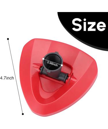 RinseClean Spin Mop Replacement Base - CRTHL Rotating Triangle Head Cover - EasyWring Spin Mop Accessories - Red, Plastic Base Case - Buy Online on GoSupps.com