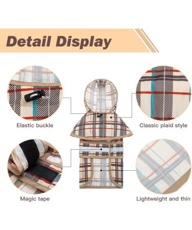 Dog Raincoat Hooded with Reflective Strip - Waterproof Jumpsuit for Small Dogs - Buy Online on GoSupps.com