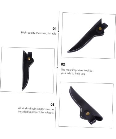Beaupretty Hairdressing Scissors Case - Leather Holder for Hairdressers | 3-Piece Storage Box | Pocket Scissor Organizer 17x5cm - Buy Online on GoSupps.com