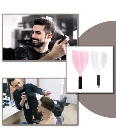 TAORANJU Barber Hair Salon Face Shield 2 Pcs Plastic Hairspray Face Masks with Sponge Handle Hairdresser Hair Styling Mask Tools Face Eyes Protector for Hairdressing Makeup (Random Color) - Buy Online on GoSupps.com