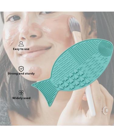 Makeup Brush Cleaning Mat Silicone Makeup Brush Cleaning Pad with Suction Cup Portable Makeup Brush Cleaner for Foundation Brush Eyebrow Brush - Buy Online on GoSupps.com