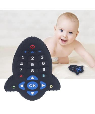 Rocket Shape Remote Control Baby Teething Toy - Food Grade Silicone Teether for Infants - Buy Online on GoSupps.com