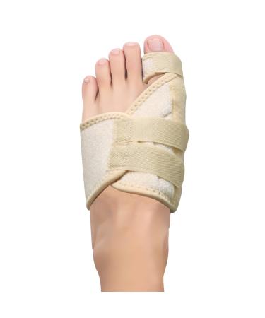 Hallux Valgus correction rail for relief from large toe pain and to align the toes hallux valgus bandage for men and women protection of the big toe (beige left) left beige