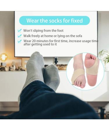 Toothbace Tailor's Bunion Corrector Pads with Gel Cushion - Pinky Toe Separator and Protector for Pain Relief (1 Pair) - Buy Online on GoSupps.com