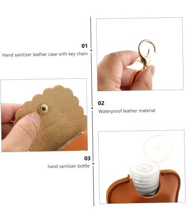 DOITOOL 4 Hand Wash Bottle with Keychain Travel Squeeze Bottle Lotion for Kids Empty Bottle Cover Mini Hand Key Fob Handwashing Bottle Cover Plastic Container Clamshell Filling - Buy Online on GoSupps.com