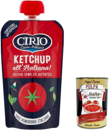  Italian Gourmet E.R. Cirio salsa Lot of 12 ketchup sauces All'italiana gluten-free 100% Italian 120 g + pulp 400 g - Buy Online on GoSupps.com