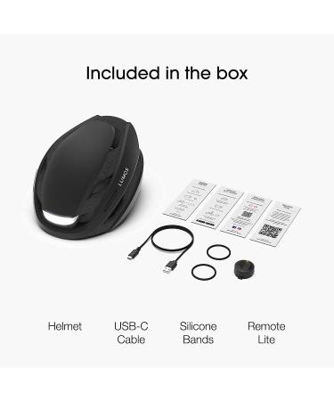 Lumos Ultra Smart Bike Helmet | Customizable LED Lights + Turn Signals | Charcoal Black Road Bicycle Helmet for Adults | M-L (21-1/4 to 24 in) - Buy Online on GoSupps.com