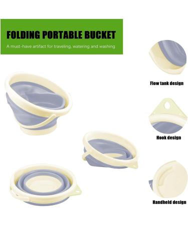 Foldable Pail Bucket | Sand Pail - Beach Bucket Sand Buckets Folding Bucket Easter Bucket for Kids Camping Frifer - Buy Online on GoSupps.com