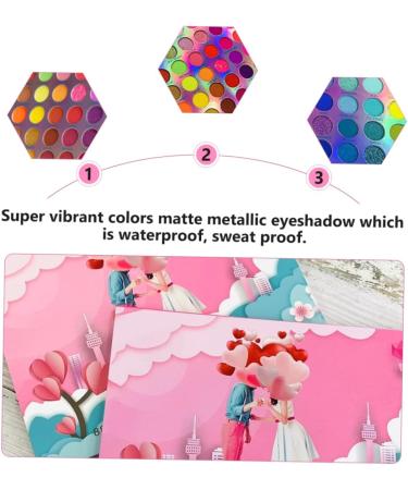 Mikinona Makeup Stuff 1pc Accessory Matte Eye Supplies Eyeshadow Pigmented Pallet Shimmer Makeup Plate Cosmetic Woman - Buy Online on GoSupps.com