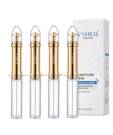 Chaffelife Snake Venom Peptide Eye Cream Anti Wrinkle Eye Cream Lifts Firming Eye Bag Cream for Dark Circles Wrinkles & Skin Tightening (4 pieces)