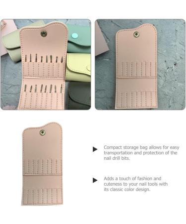Beavorty Protective Sleeves Kutuzov Mikaberidze Nail Drill Bits Holder Nail Drill Bit Storage Container Folding Storage Bags Nail Drill Bits Storage Drill Bit Holder for Nails Nail Holder Pink - Buy Online on GoSupps.com