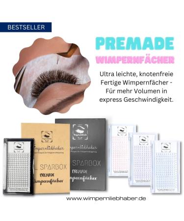 XXL Sparbox 6D Premade Eyelash Fans | 400 Compartments | 2400 Volume Eyelashes | C Curl Mix (8mm-10mm) for Professional Extensions - Buy Online on GoSupps.com