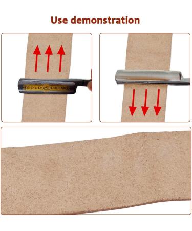 Tancuder Real Leather String for Razors & Tools | Durable Absorbent Razor-Sided Leather Straps - Buy Online on GoSupps.com