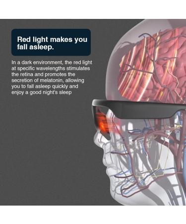 Touch Beauty Light Therapy Glasses AG-2146B - 2-in-1 Sleep & Energy Boost with Green/Red Light | Includes Travel Case - Buy Online on GoSupps.com