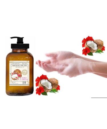 Buy Botanical Herbal Hand Soap Set (4 x 22 Fl Oz) - Infused with Essential Oils: Lavender Chamomile Sage Eucalyptus Citrus Verbena Coconut Hibiscus - International Shipping Available - Buy Online on GoSupps.com