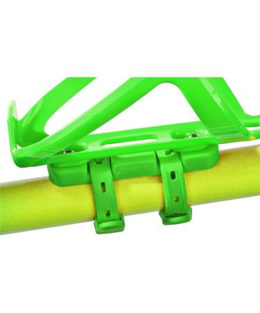 ZONKIE Green Bicycle Bottle Cage - Plastic Bike Holder with Mounting Base - Buy Online on GoSupps.com