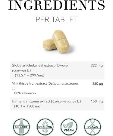 New Nordic Active Liver | Daily Wellness Supplement | Milk Thistle Artichoke & Turmeric | Swedish Made | 60 Count (Pack of 1) - Buy Online on GoSupps.com