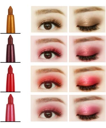Angoily 24 Pcs Eyeliner Metallic Eyeshadow Stick Waterproof Eye Shadow Pen Eye Shadow Pencil Miss Set - Buy Online on GoSupps.com