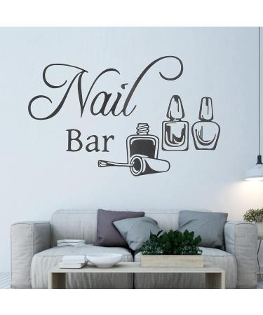 Nail Salon Wall Decoration Nail Salon Vinyl Wall Decal Self Adhesive Nail Salon Wall Shop Window Sticker Nail Art Manicure Decoration Sticker - Buy Online on GoSupps.com