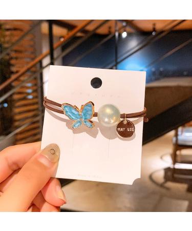 Whitebridge 5PCS Pearl Butterfly Hair Ties - Stylish Hair Accessories for Women and Girls - Buy Online on GoSupps.com