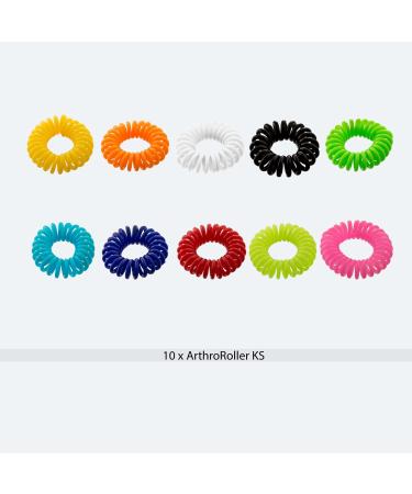 KS ULTRA-SOFT ArthroRoller MIX Bag of 10 - Colorful Finger Massage Rings for Relaxation - Buy Online on GoSupps.com