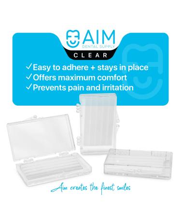 Orthodontic Wax for Braces 10 Pack - Unscented & Flavorless Dental Wax Clear Strips - Food Grade Ortho Brace Wax for Aligners - Clear Cases Included - Buy Online on GoSupps.com