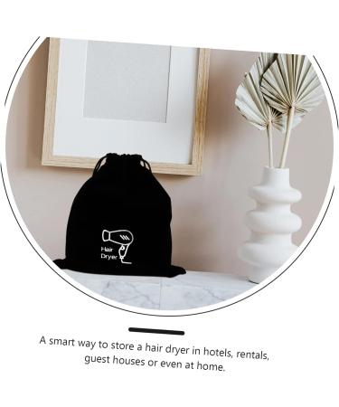 VINTORKY 3 Pcs Hair Dryer Storage Bag Hair Blower Drawstring Hair Dryer Bag Travel Cosmetics Bag Flannel - Buy Online on GoSupps.com
