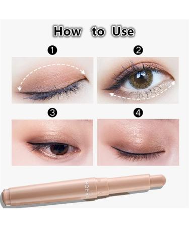 Go Ho Cream Eyeshadow Stick - Waterproof, Smooth & Vivid | Easy-to-Apply Eyeshadow Pencil - Buy Online on GoSupps.com