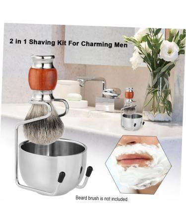 Angoily 3-Stage Razor Brush Holder - Stainless Steel and Glass Stand for Hand Wash & Grooming - Perfect Gift for Friends - Buy Online on GoSupps.com