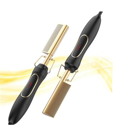 2 in1 Hot Hair Brush Hair Straightener Curler Styler Wet Dryer Home Use Electric PTC Heating Hot Comb Flat Curling Iron