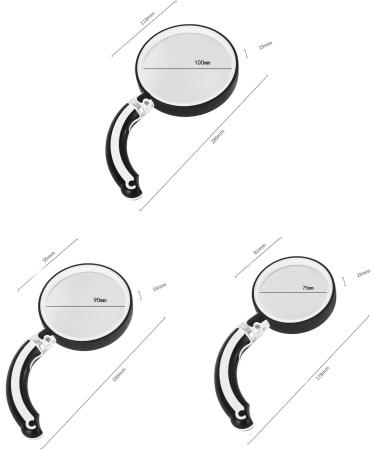 2X/2.5X/3.5X Glass Handheld Reading Magnifier Rotatable Glass for Seniors Reading & Kids Nature 75mm - Buy Online on GoSupps.com