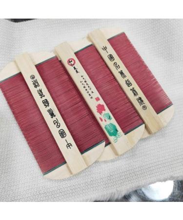 Exceart Wooden Head Lice Comb - Double Sided Bamboo Teeth - Head Massage Comb for Women, Girls, Kids - 2Pcs - Buy Online on GoSupps.com