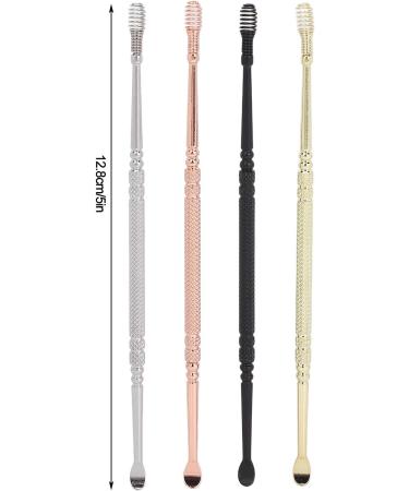 4 Colors Stainless Steel Ear Spoon - Spiral Earwax Remover for Gentle & Effective Cleaning - 360 Rotation - Buy Online on GoSupps.com