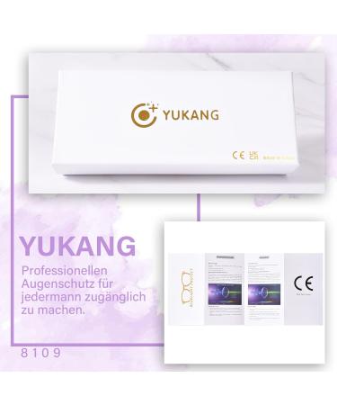 Yukang Blue Light Filter Glasses for Women - TR90 Lightweight Computer & Gaming Goggles - Superior Color Loyalty Transparent/Purple - No Container - Buy Online on GoSupps.com