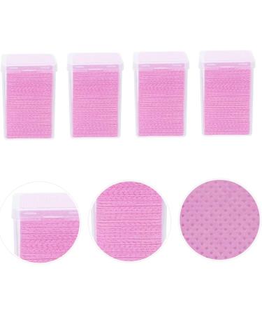 Housoutil 4boxes Eyelash Glue Cleaning Lash Extension Cleaner Eyelash Cleaner Nail Wipes Glue Bottle Wiper Cleaning Rags Glue Clean Wipe Non-Woven Fabric Anti-Clogging Extension Glue Pink - Buy Online on GoSupps.com