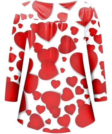 Valentine's Day Gifts for Wife: Women's Graphic Tees, Cute Love Print Long Sleeve Tops - A62-red X-Large - Buy Online on GoSupps.com