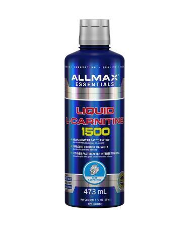ALLMAX Nutrition Liquid L-Carnitine 1500 Blue Raspberry 16 oz (473 ml) - Buy Online on GoSupps.com